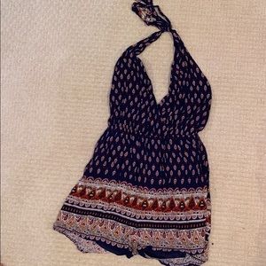 Princess Polly Backless Halter Neck Romper